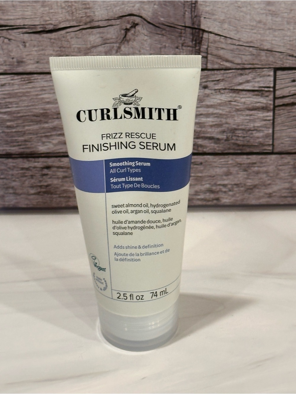 Curlsmith Frizz Rescue Finishing Serum Anti Frizz Smoothing Oil To Gel 2.5oz